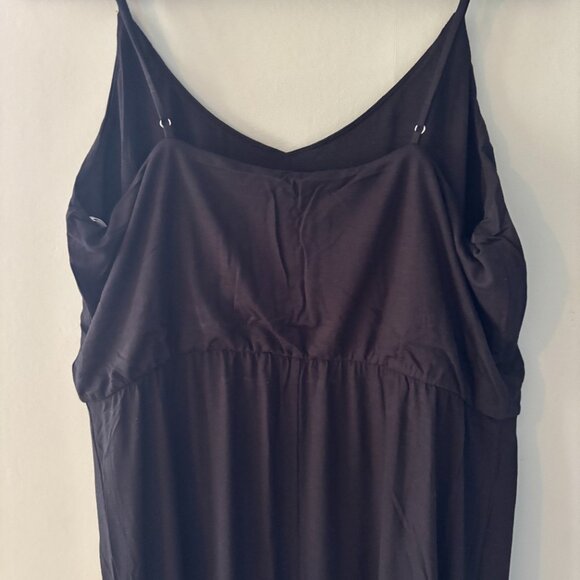 Lulus Watch the Sunset Black Maxi Basic Slit Dress - Picture 5 of 7